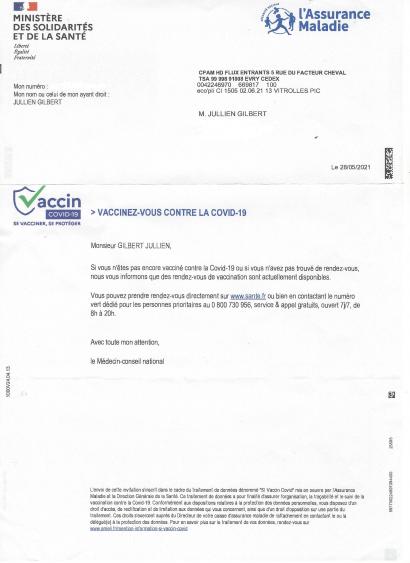 Je suis définitivement vacciné….à l’Administration française.