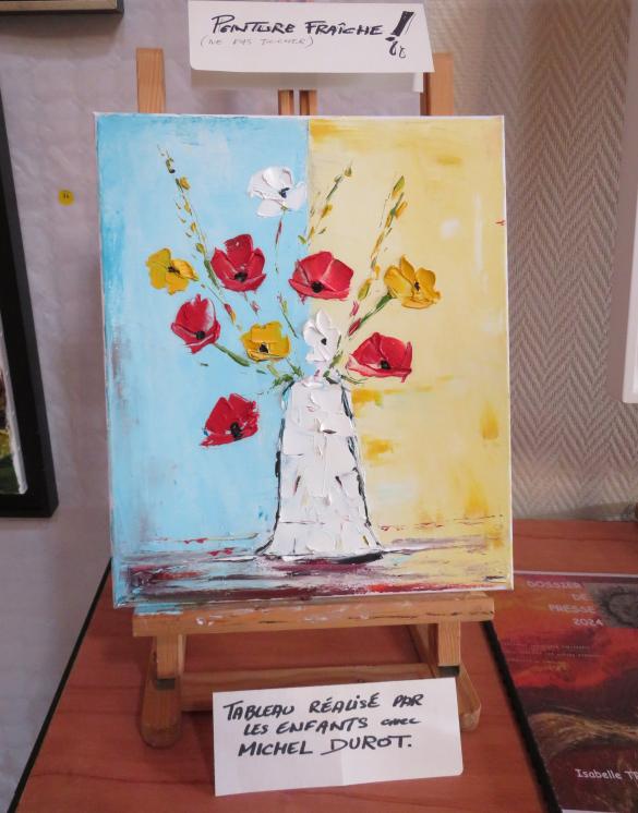 Au Salon d'Automne de Chamesson en 2024, 35 peintres ont présenté 165 tableaux, tous plus beaux les uns que les autres !