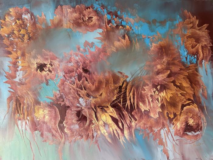 Peinture de ; Ludmila Budanov  peintre chypriote