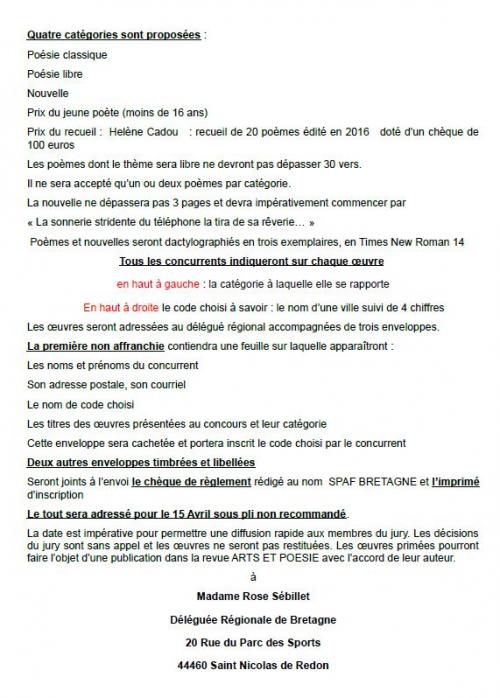 CONCOURS EN BRETAGNE