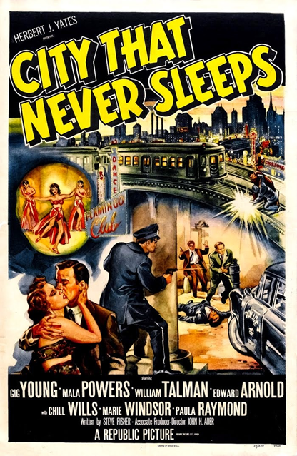 Traqué dans Chicago, City that Never Sleeps, John H. AUER, 1953