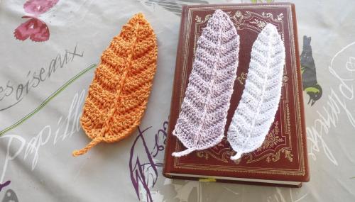 Mon marque page "plume"