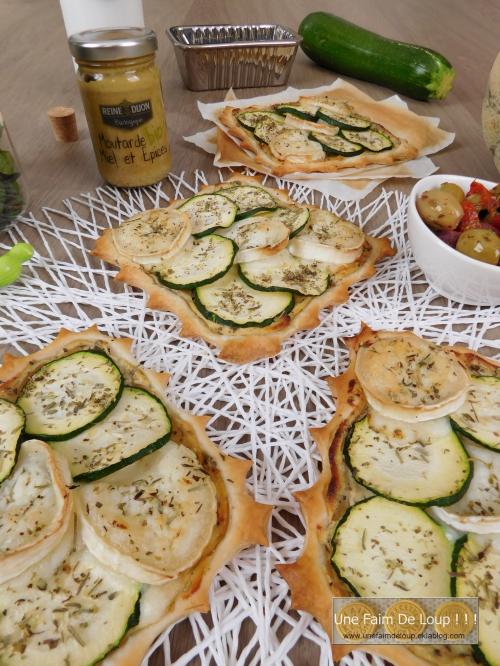 Tarte fine courgette & chèvre