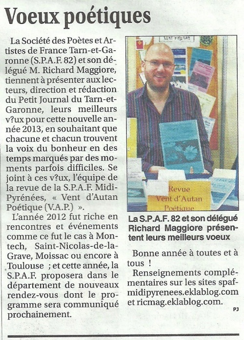 VŒUX POÉTIQUES