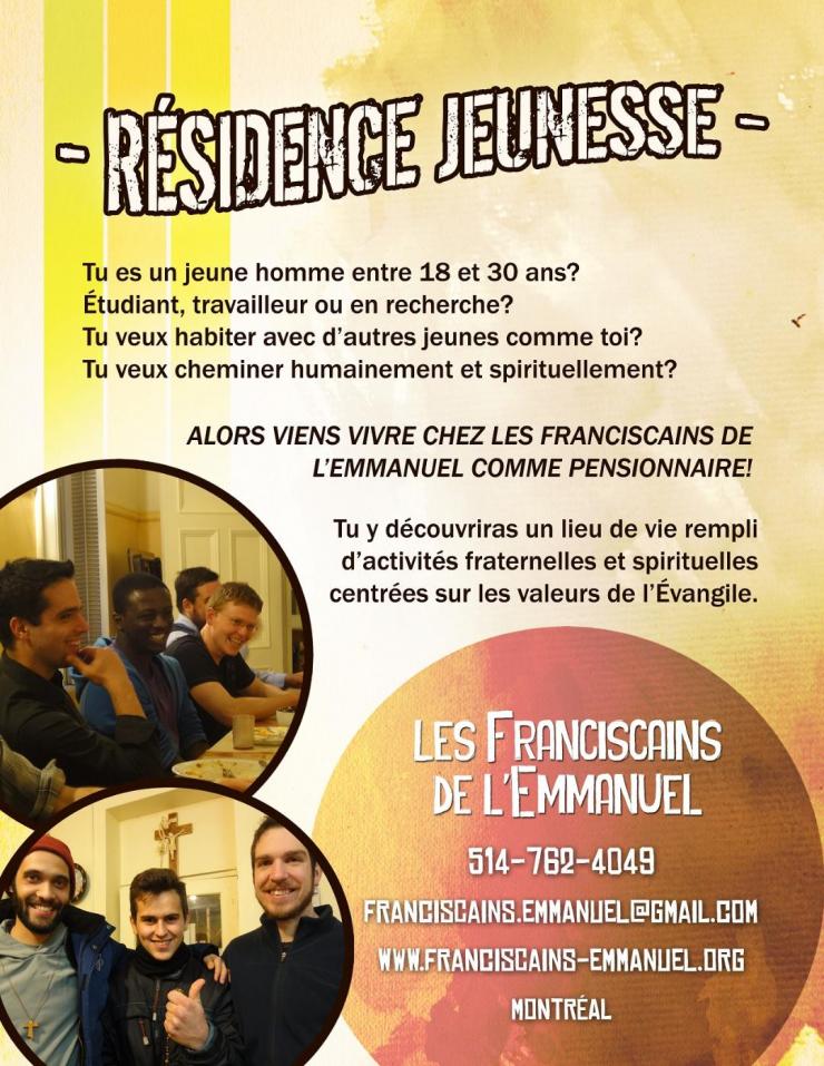 Résidence à Montréal pour jeunes étudiants ou jeunes travailleurs