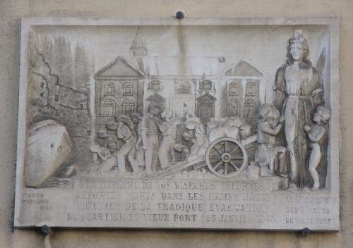 Plaque commémorative située grand-Rue à Marseille