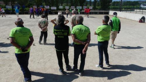 Quelques Villeneuvoie et Lavilledieu au fédéral quadrettes vérérans à Valvigneres 