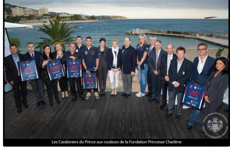 Princesse Charlène et les carabiniers du Prince