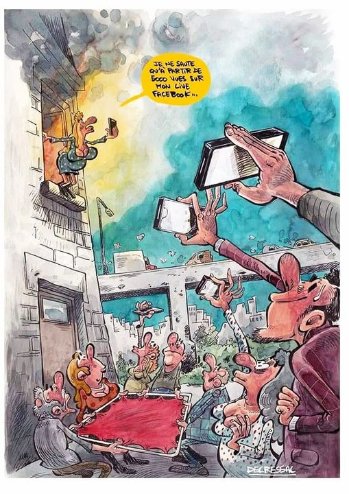 Les humoristes se moquent de l'addiction à Internet...