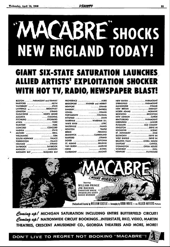 BOX OFFICE USA DU 7 MAI 1958 AU 13 MAI 1958