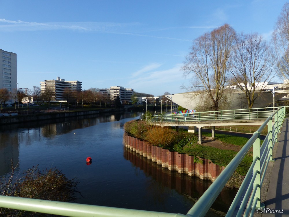 Une ville verte en hiver