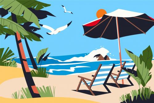 Vacances vecteur