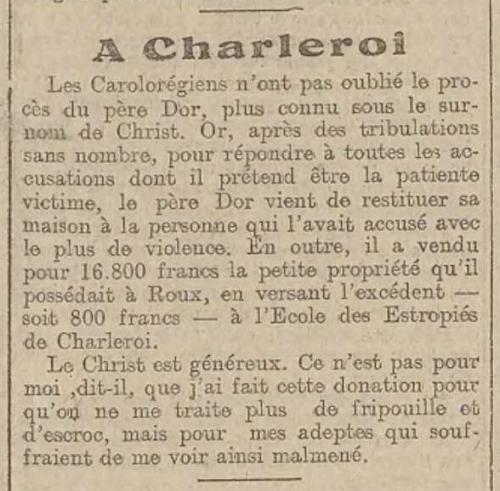 A Charleroi (L'écho belge, 8 novembre 1917)