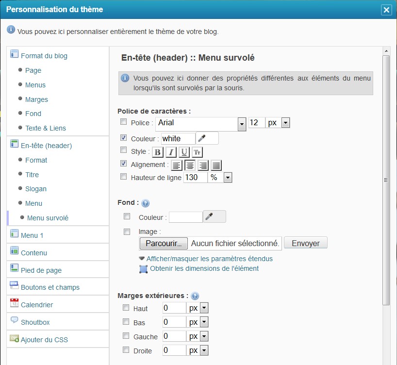 Exemple de thème à l'usage des débutants