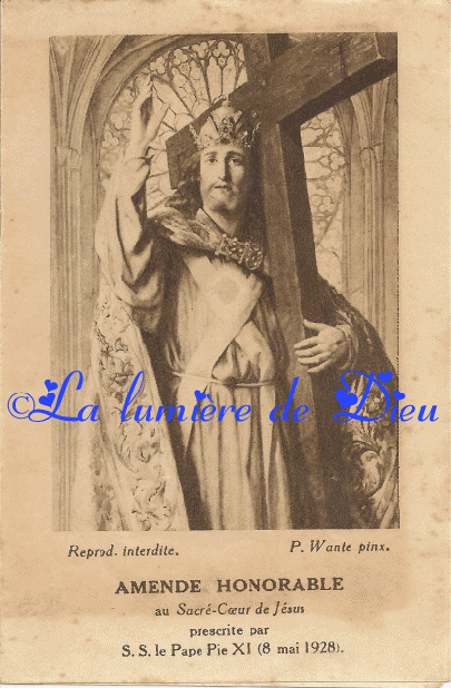 Acte de réparation au Sacré-Cœur