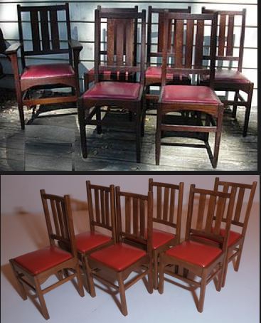Chaises Sickley grandes et petites