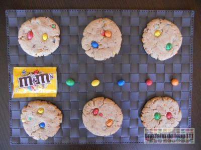 Cookies m&m's et beurre de cacahuète