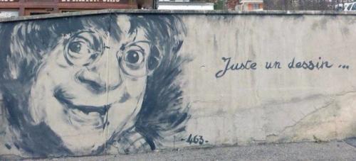 le street art rend hommage aux dessinateurs