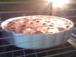 Tarte maison aux framboises et pépites chocolat