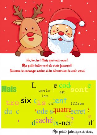 escape game de Noël