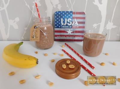 Milk-shake beurre de cacahuète choco-banane