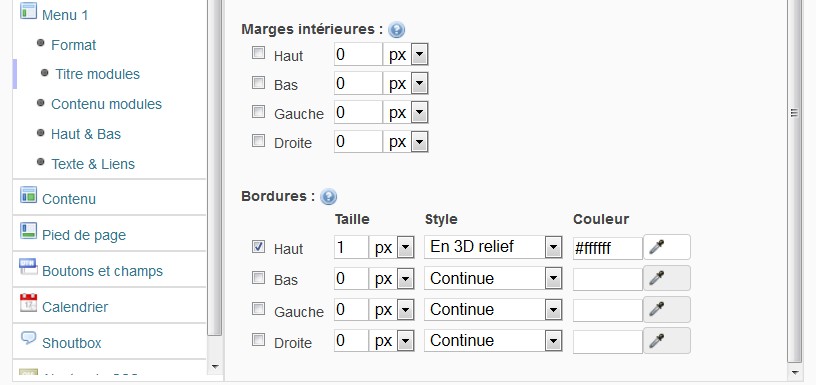 Exemple de thème à l'usage des débutants