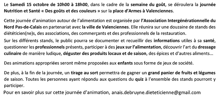 Des goûts et des couleurs, à Valenciennes
