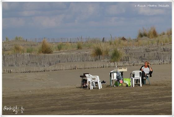Sur la plage de L'espiquette