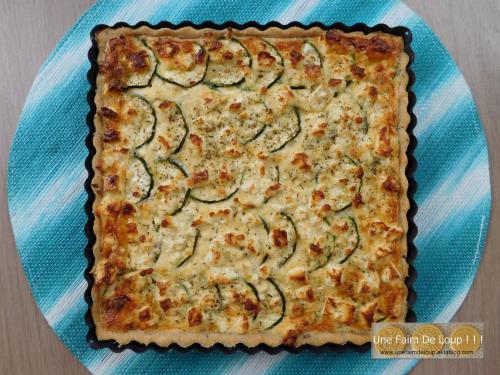 Tarte aux courgettes & feta 