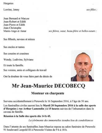 Pensées pour Valentin et Jean-Maurice...