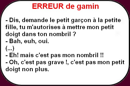 Un peu d'humour en ce vendredi pour le grand retour.