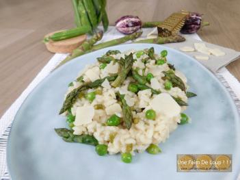 Risotto aux asperges & petits pois    
