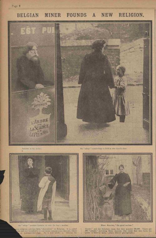 Belgian Miner Founds a New Religion (Daily Mirror, Wednesday 14 December 1910)(britishnewspaperarchive.co.uk)