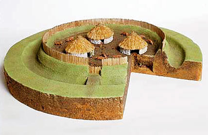 Maquette d'un fort circulaire (ràth) rath-model