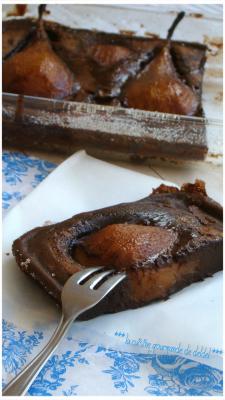 CLAFOUTIS POIRE CHOCOLAT