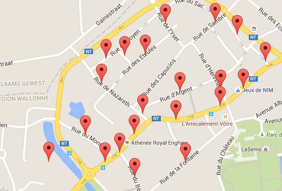 Procession de la Saint-Jean - Parcours 2015