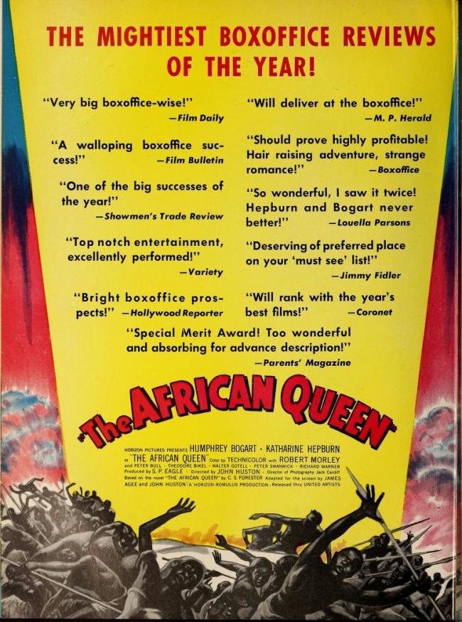 BOX OFFICE USA DU 19 FEVRIER 1952 AU 25 FEVRIER 1952