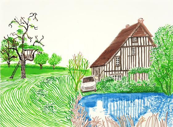 La galerie Lelong expose les derniers tableaux de David Hockney
