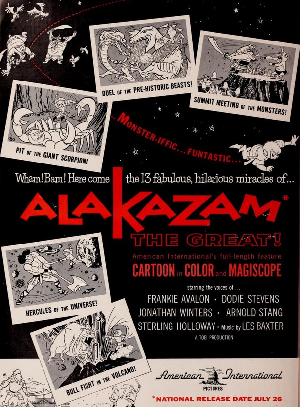 ALAKAZAM THE GREAT BOX OFFICE USA 1961