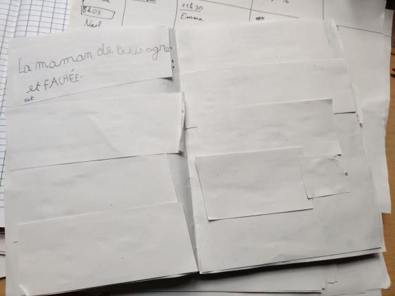 CP : "Nino et Ana", production d'écrits