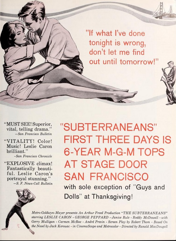 THE SUBTERRANEANS box office USA 1960