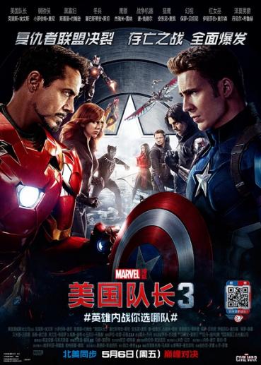 BOX OFFICE CHINE DU 9 MAI 2016 AU 15 MAI 2016