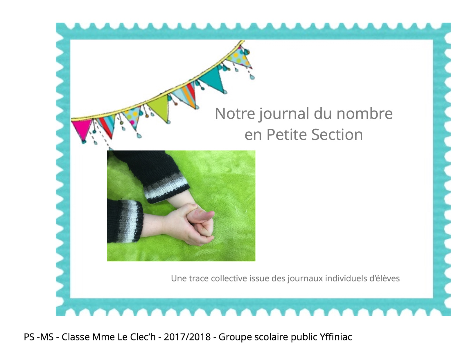 Journal du nombre en Petite Section 2017/2018