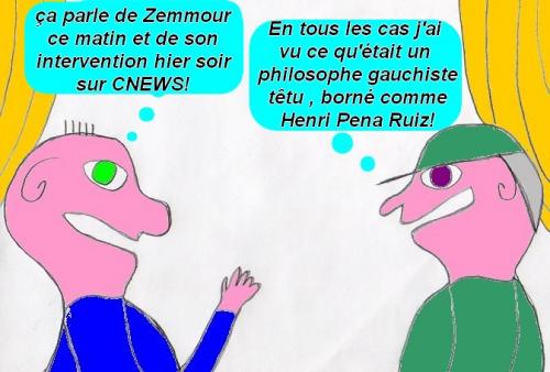 Chez le poissonnier c'est ZEMMOUR qui est au centre des discussions.