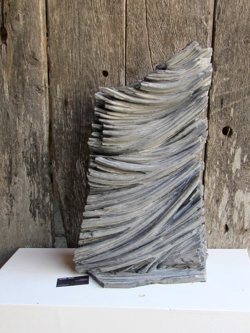 Exposition de sculptures, "Pierres lumineuses" chez Fabien Ansault à Chamesson