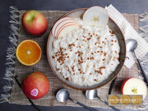 Riz au lait aux pommes caramélisées 