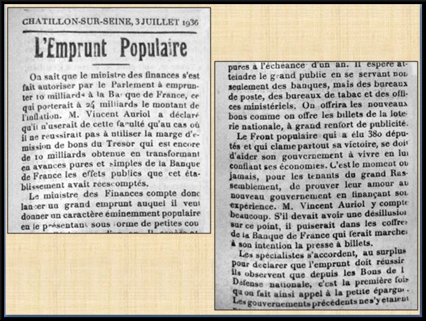 Le Front Populaire vu par le "Châtillonnais et l'Auxois" de 1936 (partie 2)