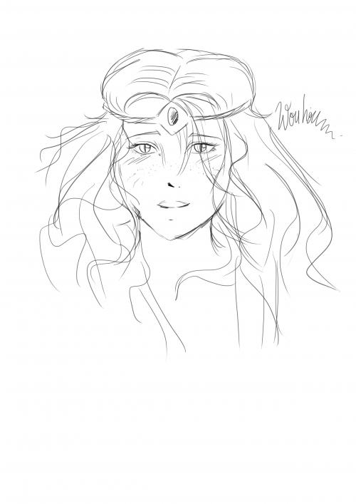 • Croquis personnages de l'histoire ''l'enfant sourd et l'elfe" (3) [Personnages]