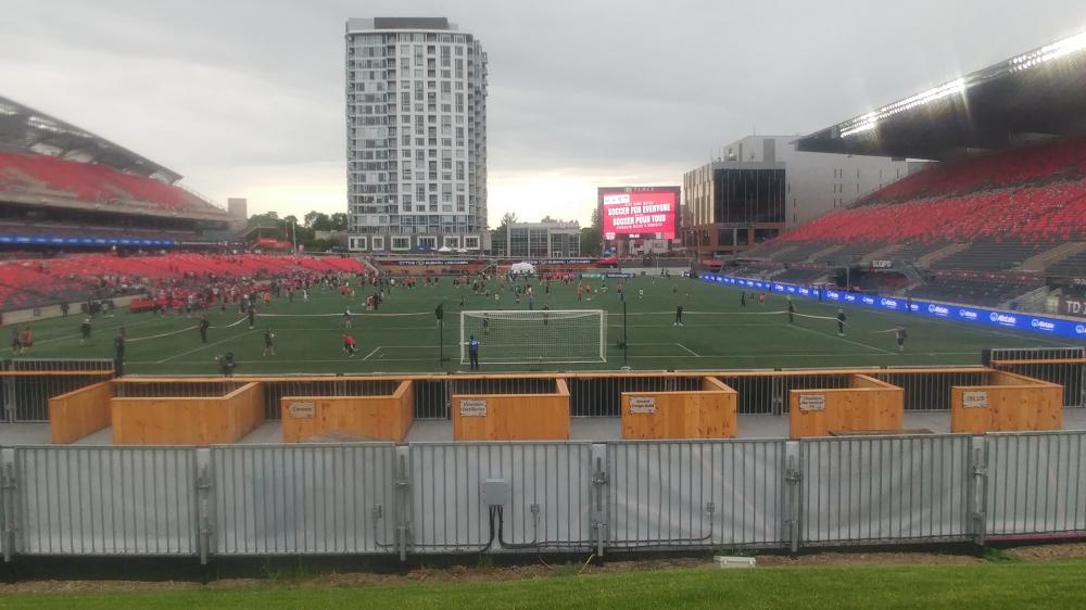 Atlético Ottawa versus Forge FC at TD Place on May 25th 2024