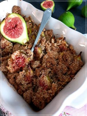 CRUMBLE VANILLÉ AUX FIGUES,THERMOMIX